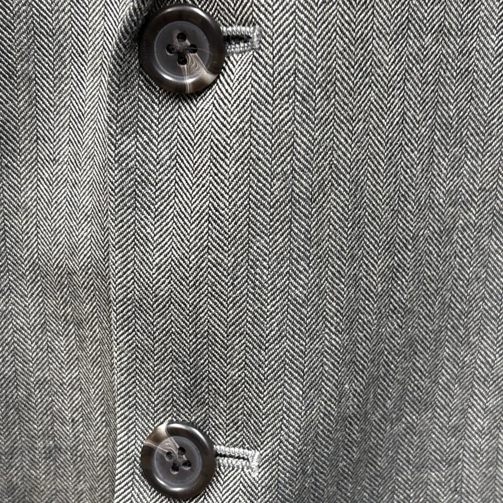 Lauren Ralph Lauren Silk Wool Blazer Sport Coat Men's Size 40R Gray 2 Button